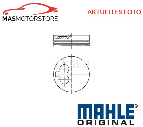 Pistone motore con anelli - pistone,