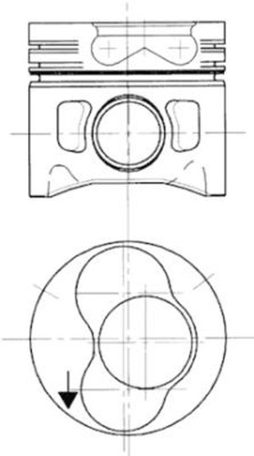 Pistone kolbenschmidt 94427700 - pistone,